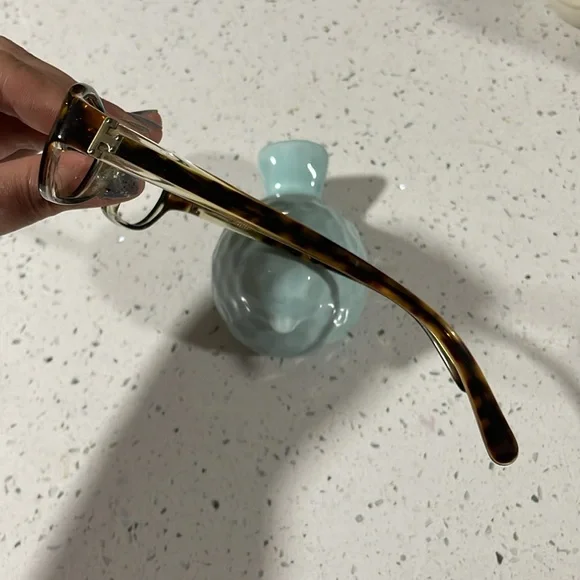 Tory Burch brown torti glasses frames (no lenses), preowned - Picture 2 of 10